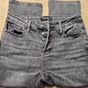 Judy Blue Charcoal Button-Fly Jeans